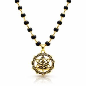 Gold Plated Ebony Wood Karungali Mala Original.