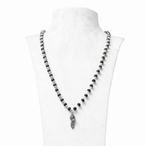 silver-cap-karungali-mala-vel-peacock-pendant