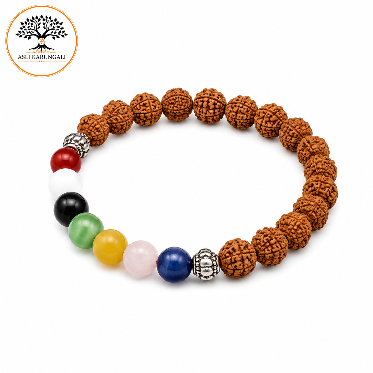7 Chakra Rudraksha Bracelet