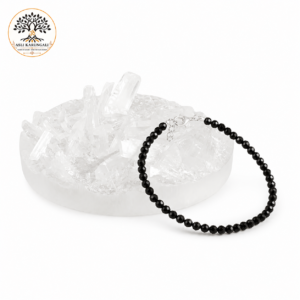 Black Tourmaline Anklet for Protection and Grounding
