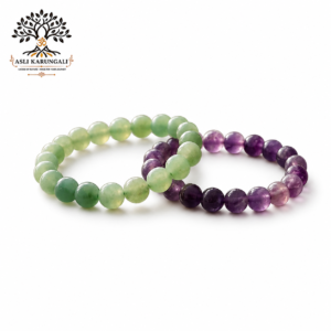 Green Aventurine & Amethyst Bracelet Combo for Emotional Healing and Growth