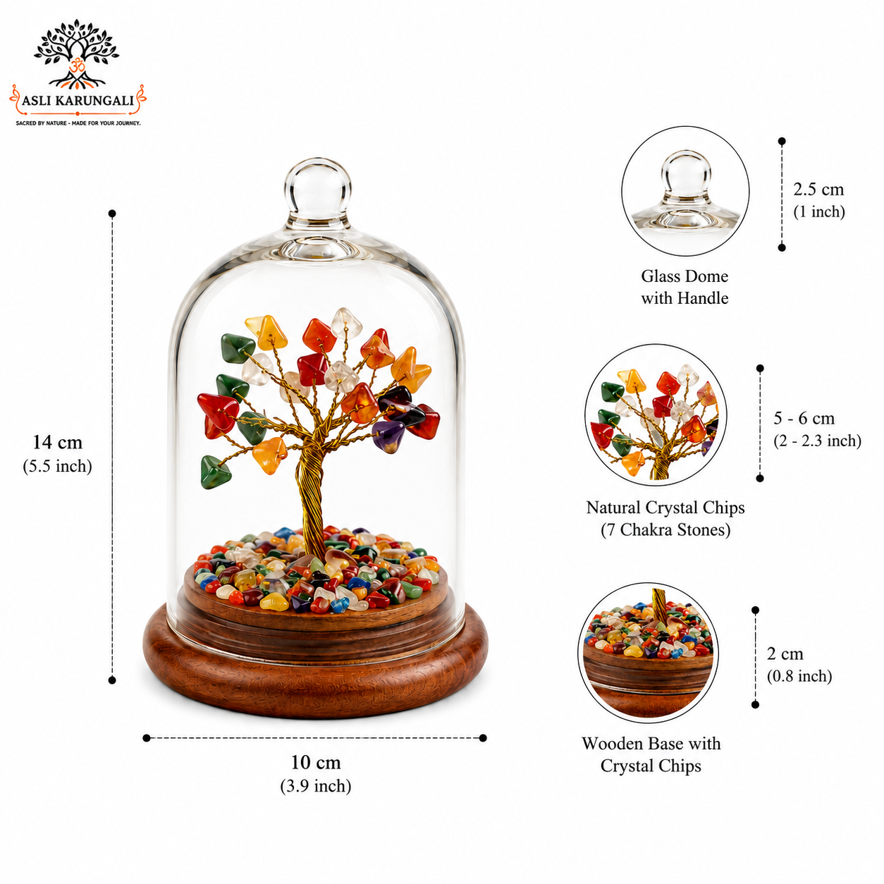 7 Chakra Dome Tree for Balance, Healing & Positive Energy - Image 2