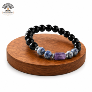 Aquarius (Kumbh Rashi) Stone Bracelet with Natural Gemstone Beads