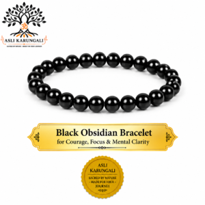 Black Obsidian Bracelet for Courage, Focus & Mental Clarity