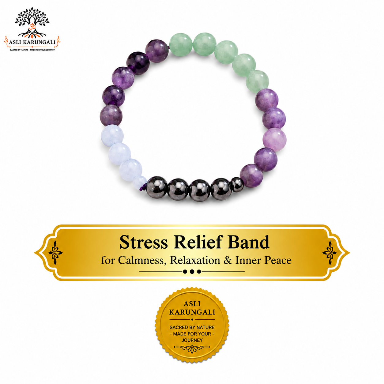 Stress Relief Band for Calmness, Relaxation & Inner Peace