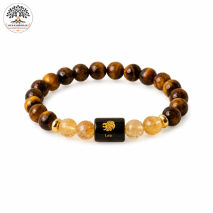 Leo (Singh Rashi) Tiger Eye & Citrine Bracelet