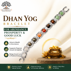 Dhan Yog Bracelet for Abundance, Prosperity & Good Luck (Silver)