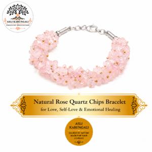 Natural Rose Quartz Chips Bracelet for Love, Self-Love & Emotional Healing
