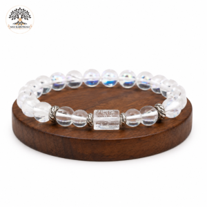 Rainbow Aura Stone Bracelet for Libra (Tula Rashi) with Natural Gemstone Beads