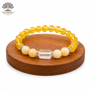 Sagittarius (Dhanu Rashi) Stone Bracelet with Natural Gemstone Beads