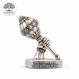 Silver Plated Shri Hanuman Gada Idol