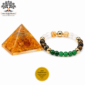 Business Prosperity Combo – Dhan Yog Bracelet with Citrine Pyramid