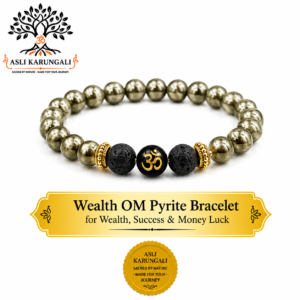 Wealth OM Pyrite Bracelet for Wealth, Success & Money Luck