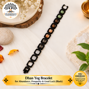 Dhan Yog Bracelet for Abundance, Prosperity & Good Luck (Black)