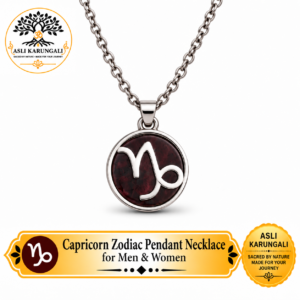 Capricorn (मकर राशि) Garnet Stone Pendant Necklace for Men & Women