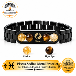 Pisces Zodiac Metal Bracelet for Intuition, Peace & Positive Energy
