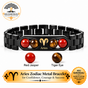 Aries Zodiac Metal Bracelet for Confidence, Courage & Success