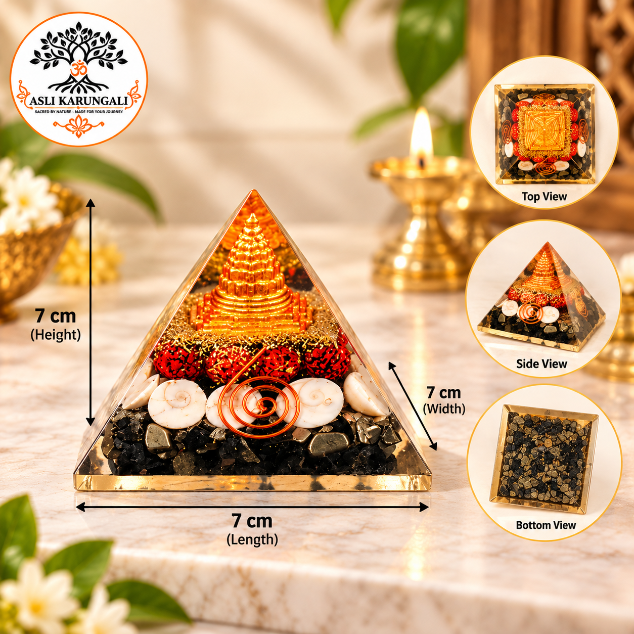 Lakshmi Yantra Pyramid for Wealth & Prosperity - Image 2